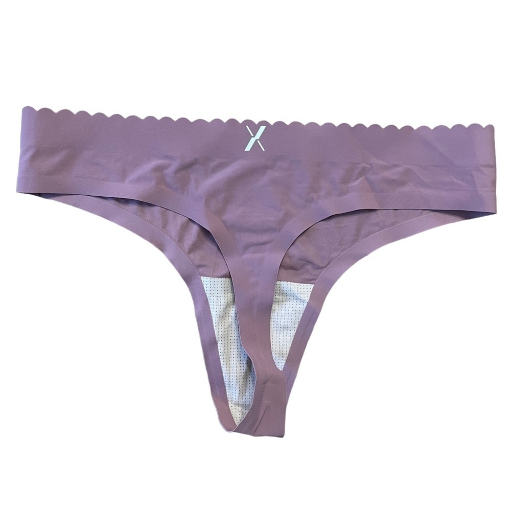 NWOT Knix Essential Scalloped Thong Pink Mauve Sz. S - Picture 3 of 5